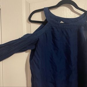 Iris and Ink (Made in Italy) Cold-Shoulder Tie Sleeve Blouse